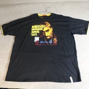 Vintage Makaveli Shirt 4X Black Tupac Y2K
